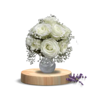Elegance White Rose Bouquet