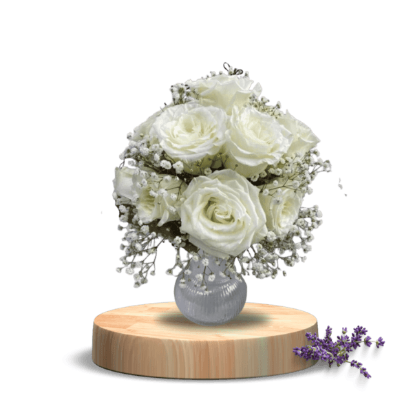 Elegance White Rose Bouquet